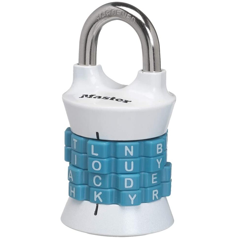Master Lock 1535DWD Locker Lock Set Your Own Word Combination Padlock